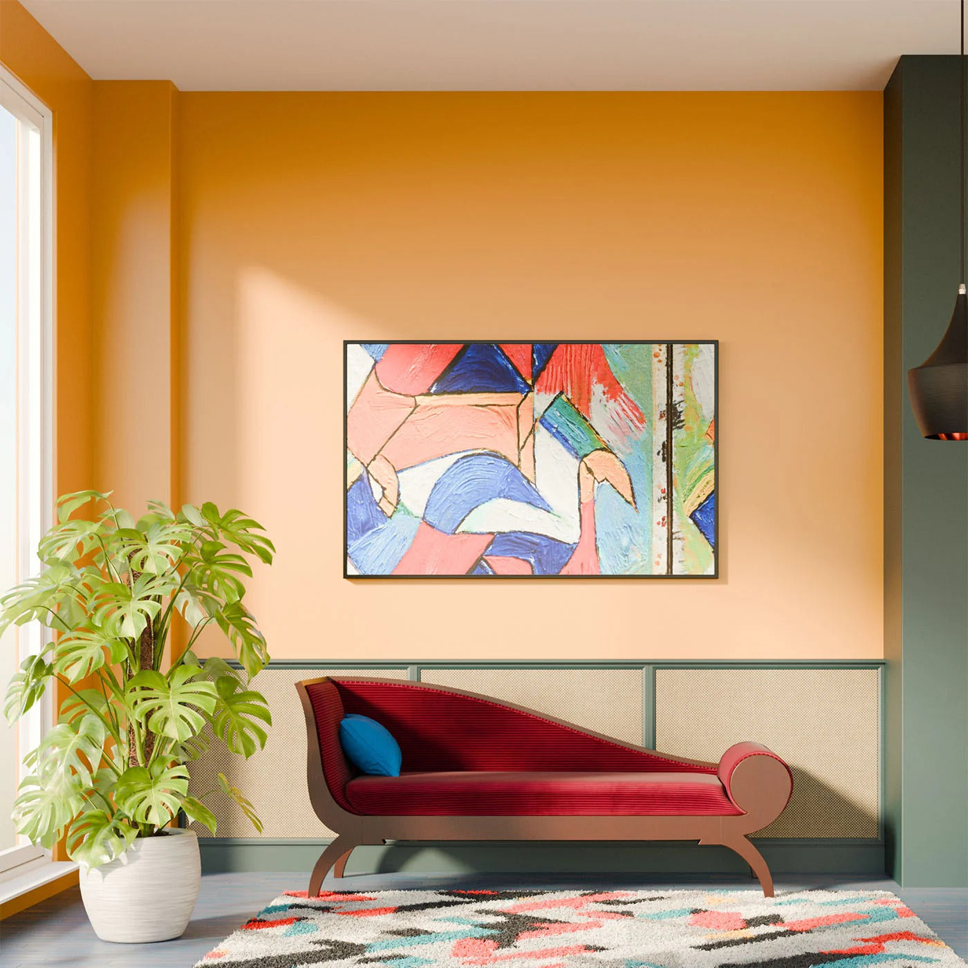 Paolina red dormeuse