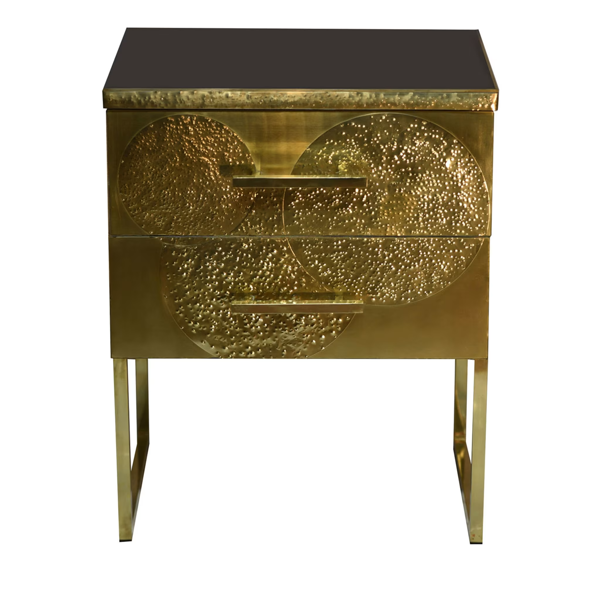 Total gold moon bedside table