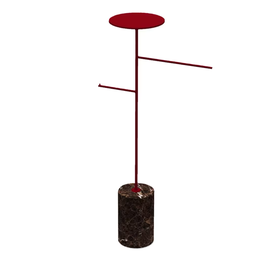 Stelo emperador dark and red coat hanger and object rack