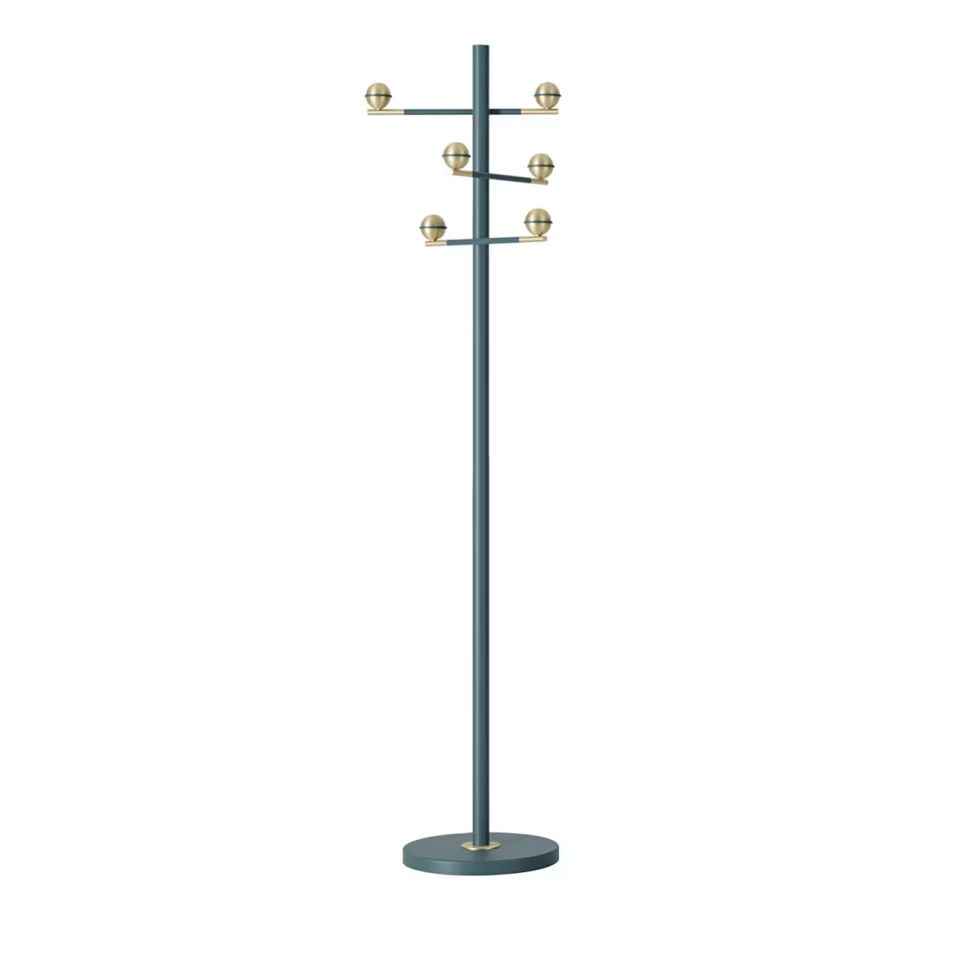 Jane petrol-blue coatrack