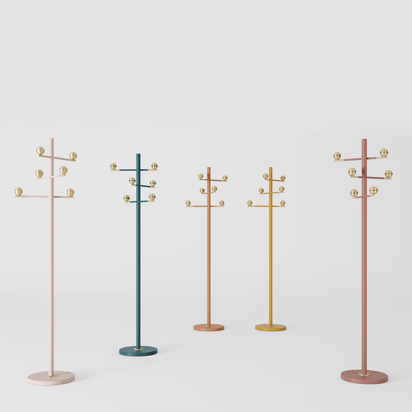 Jane petrol-blue coatrack