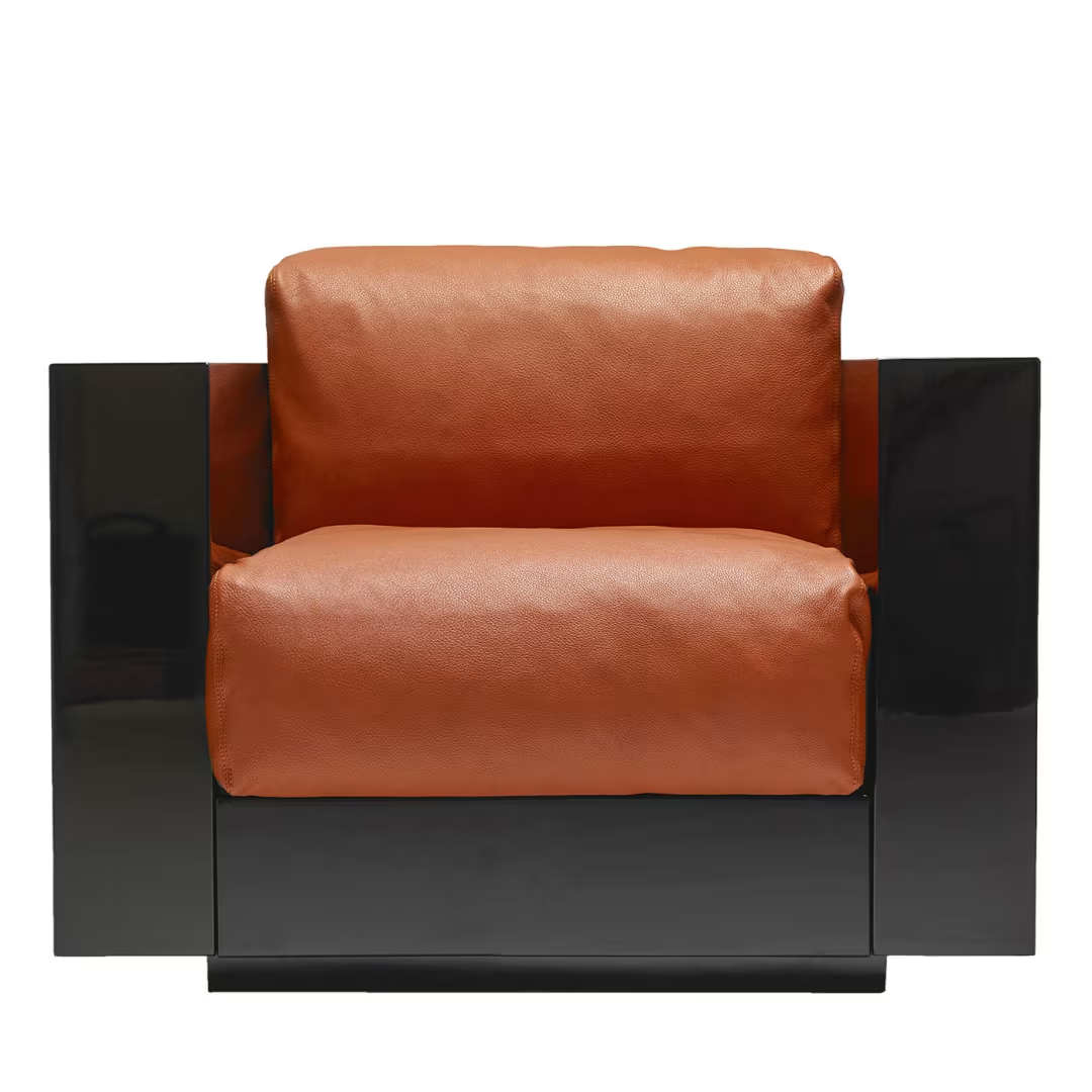 Saratoga orange armchair