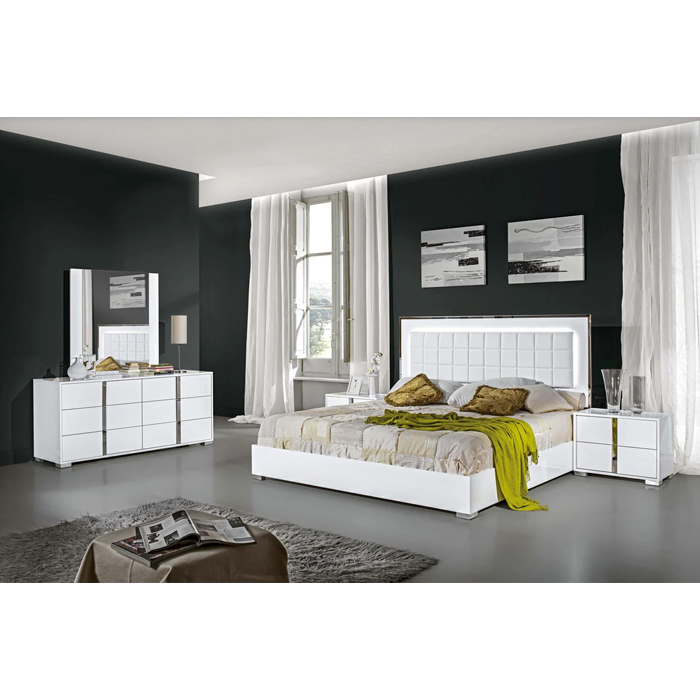 Alice Bed in Gloss White