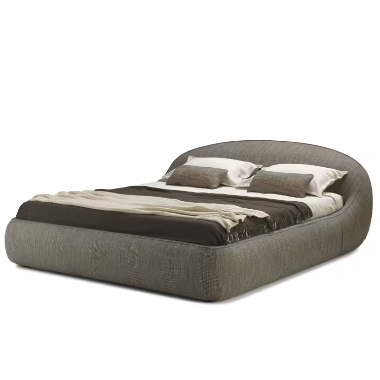 Abbracci gray bed