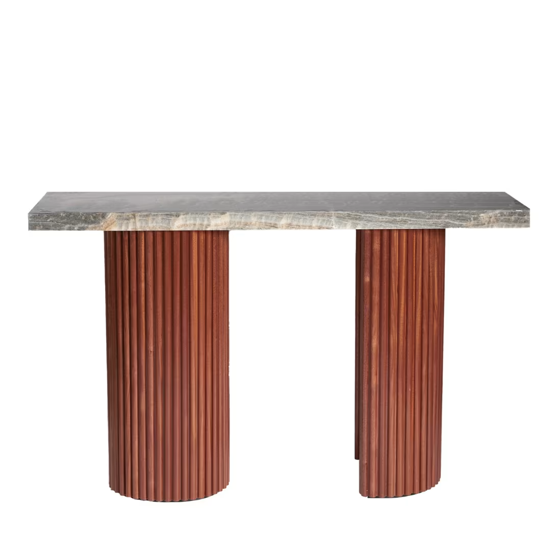 Alchimia aral tiger gray onyx console