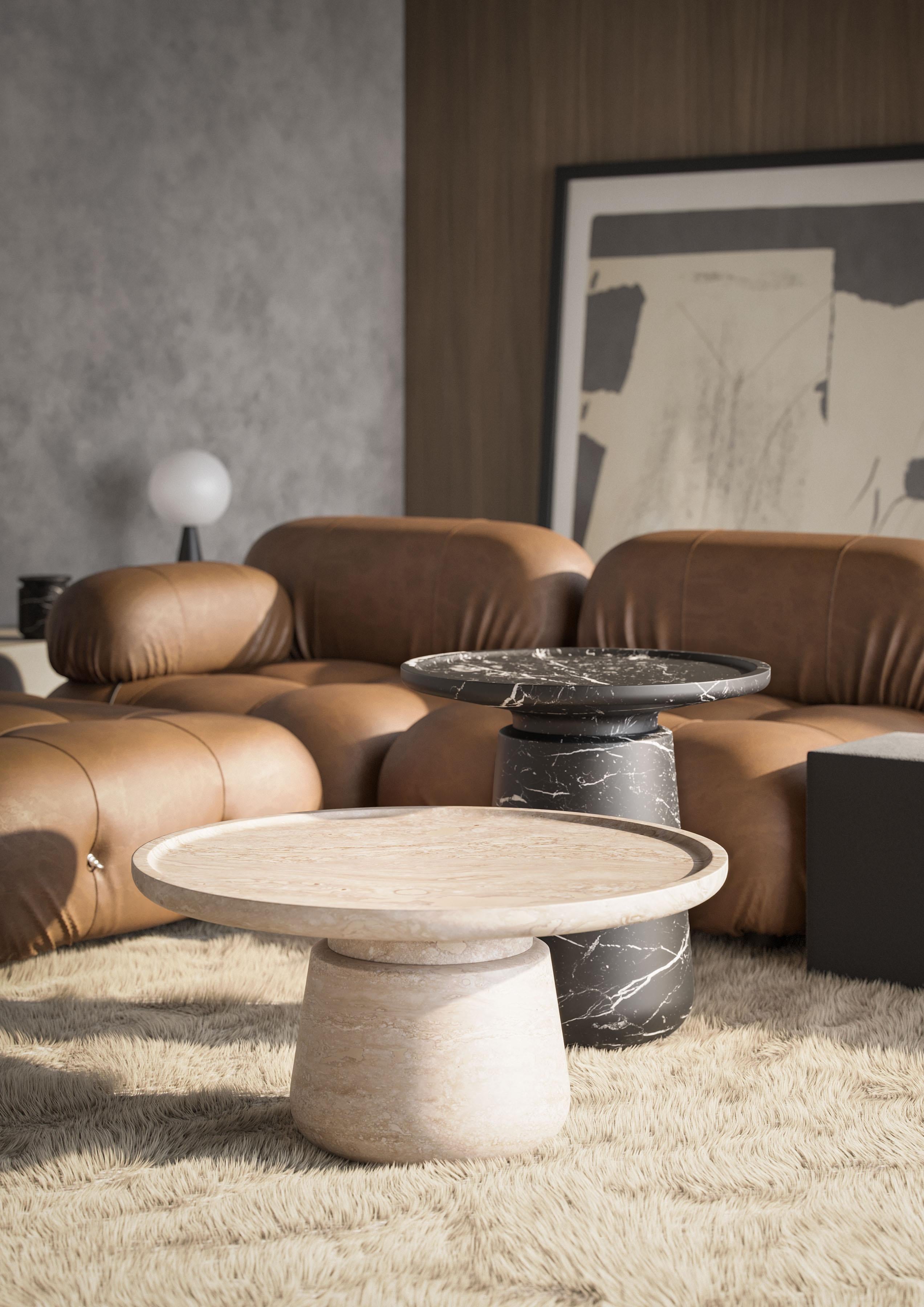 Distinctive circular coffee table