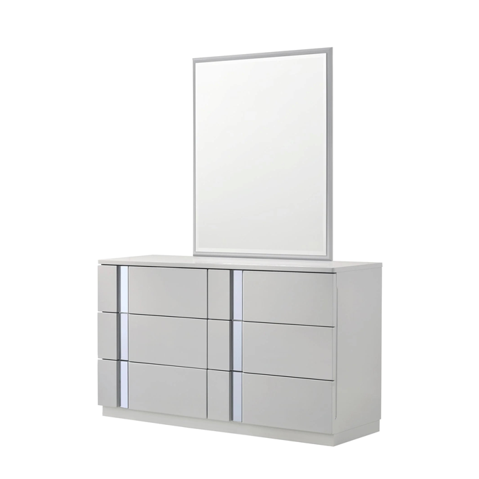 Palermo Modern Bed in Grey