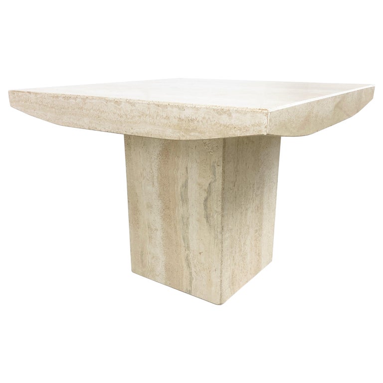 antique travertine coffee table
