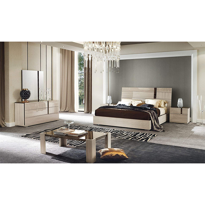 غرفة نوم بتصميم راقي فاخر