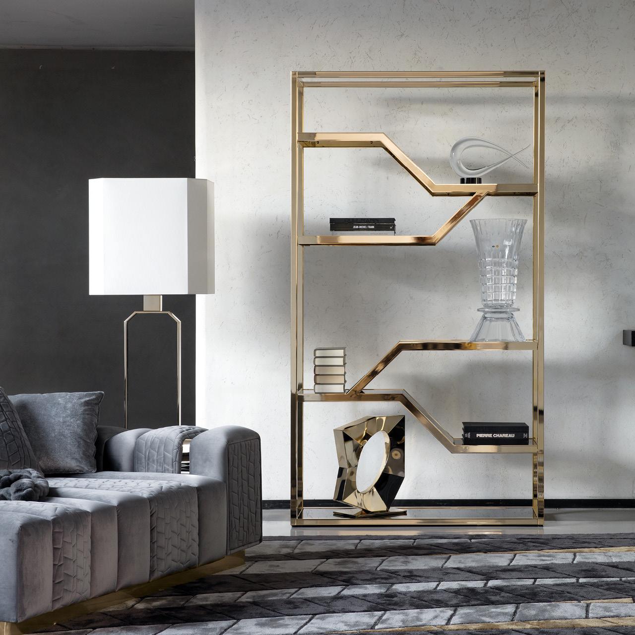 Modern Geometric Display Shelf