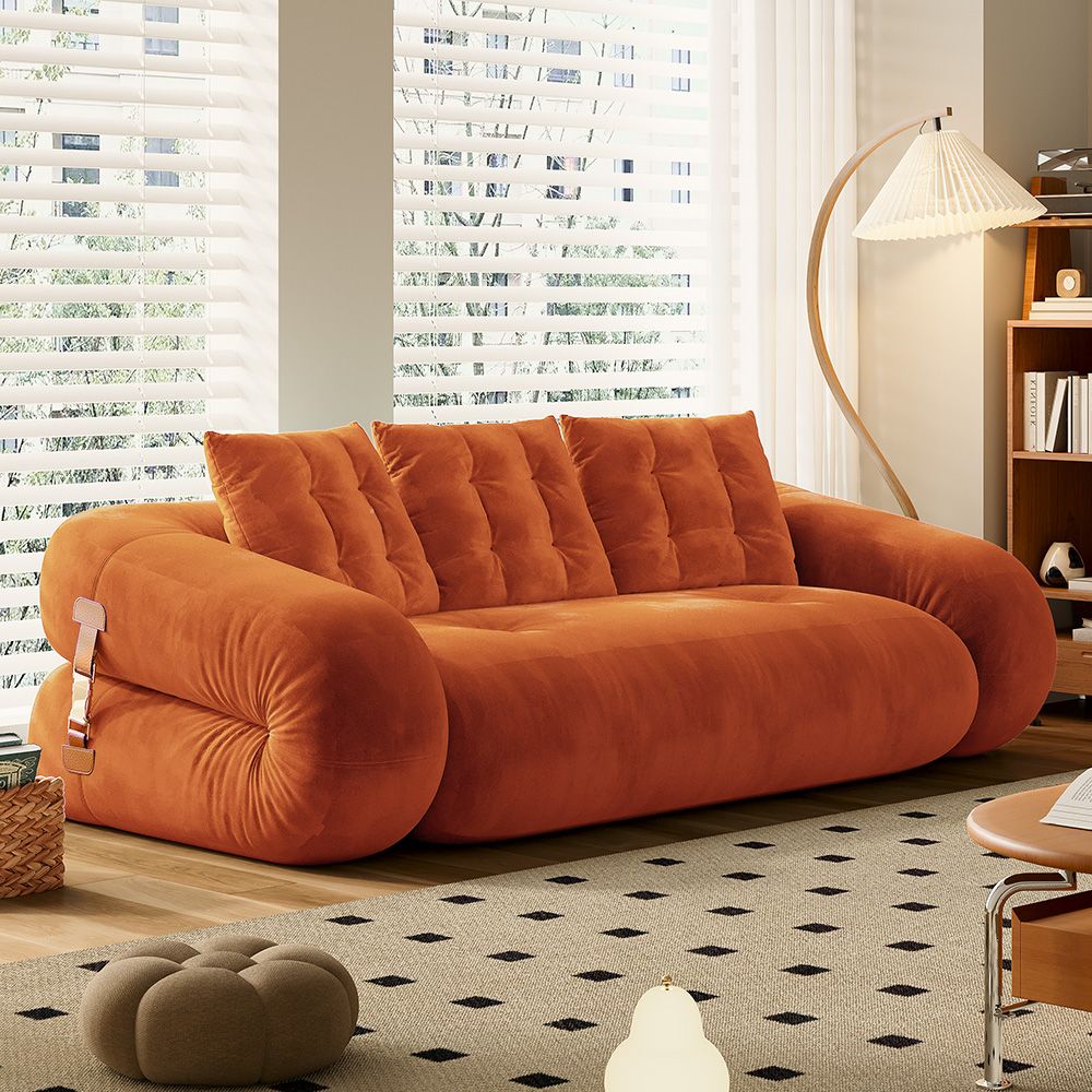 Velvet Upholstered Sofa Bed