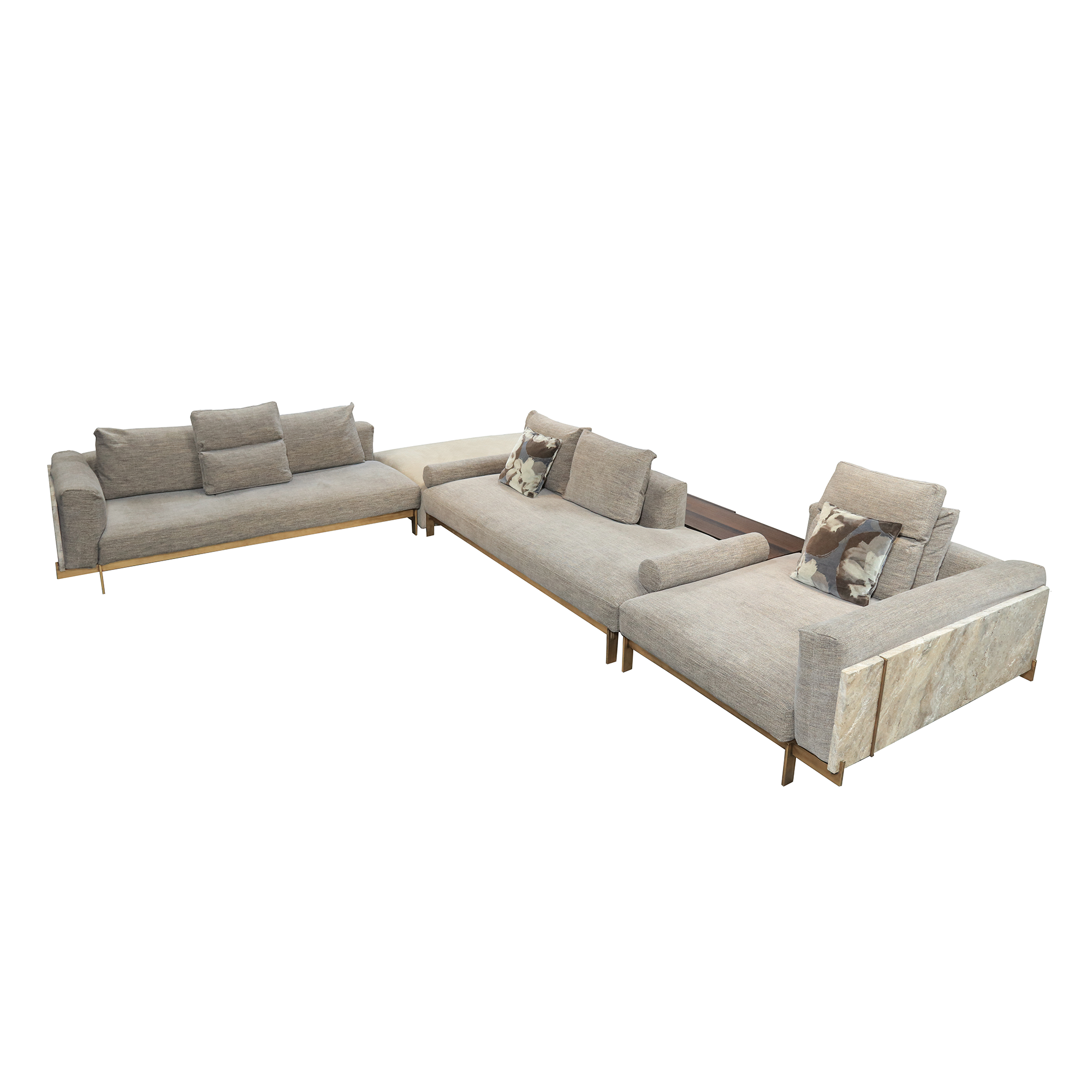 Atlantide Sofa shape L with elegant colors