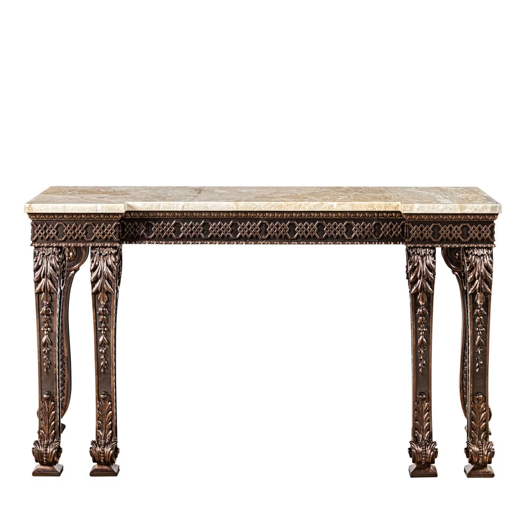 Bronze finishing console