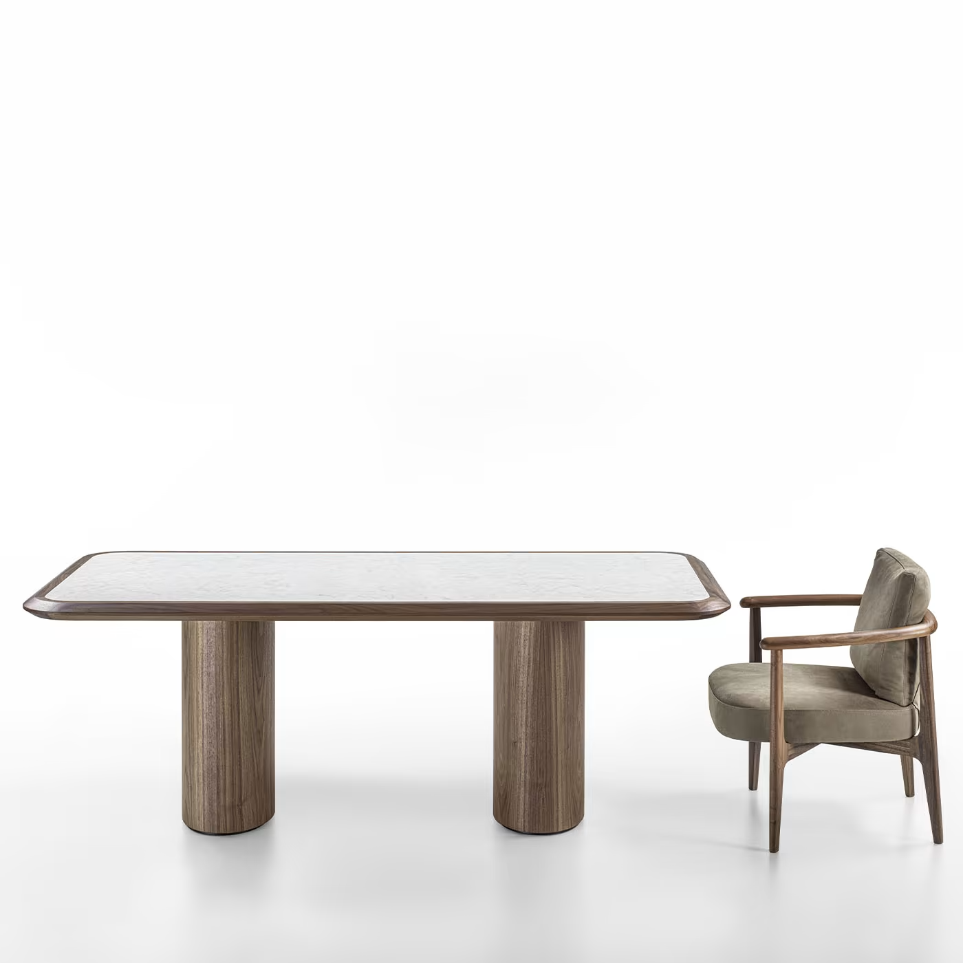 Diamante recta dining table