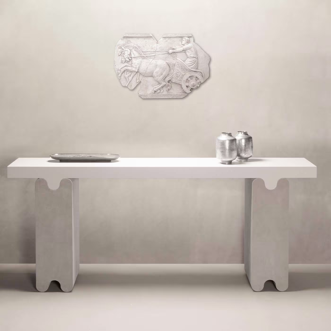 Ossicle leather console