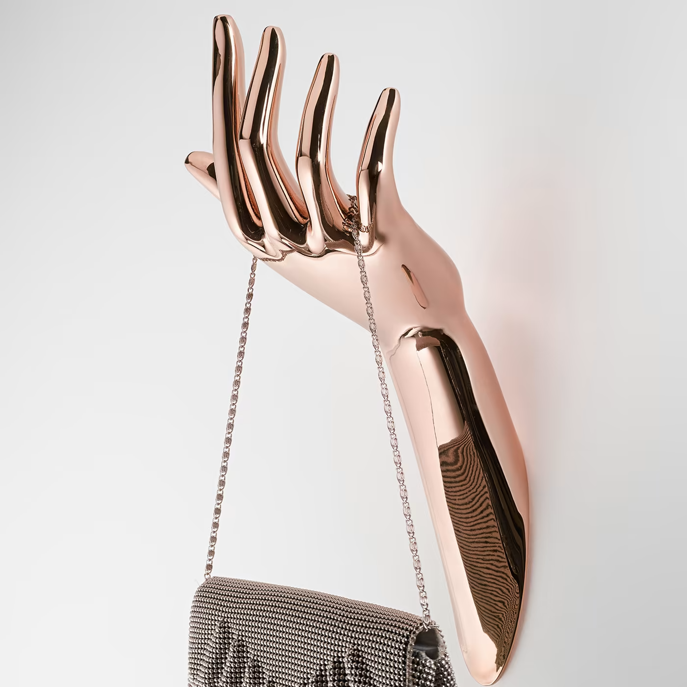 Human rose gold hanger