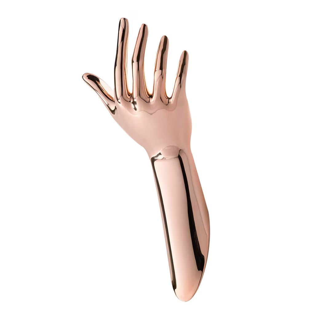 Human rose gold hanger