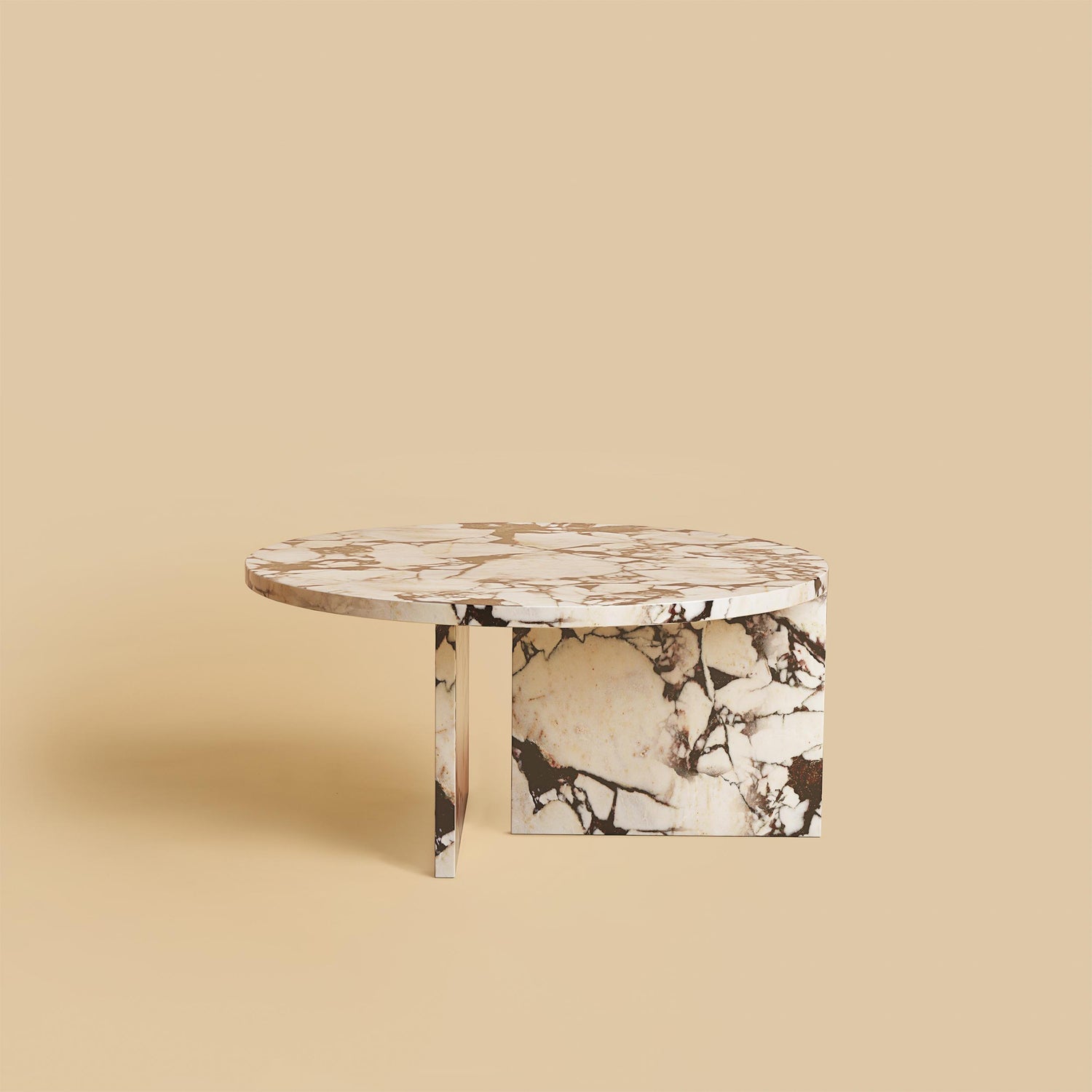 Round marble coffee table