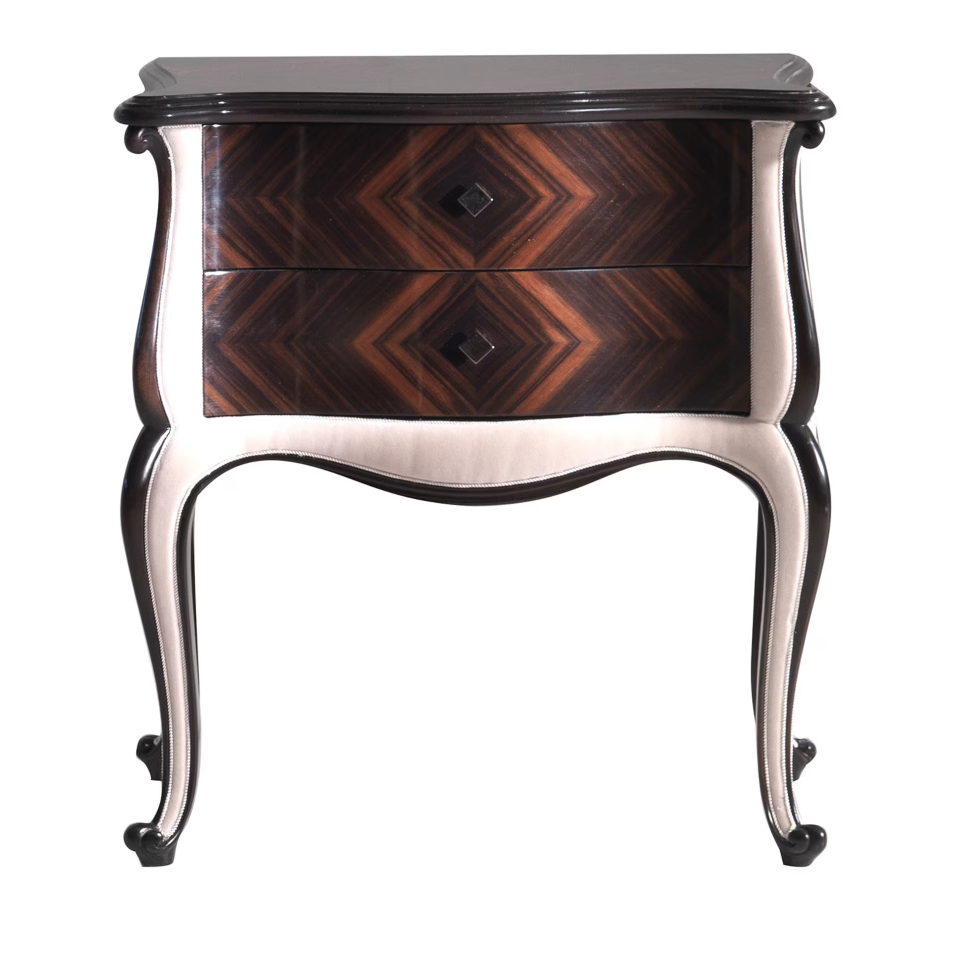 Ebony and cherry nightstand
