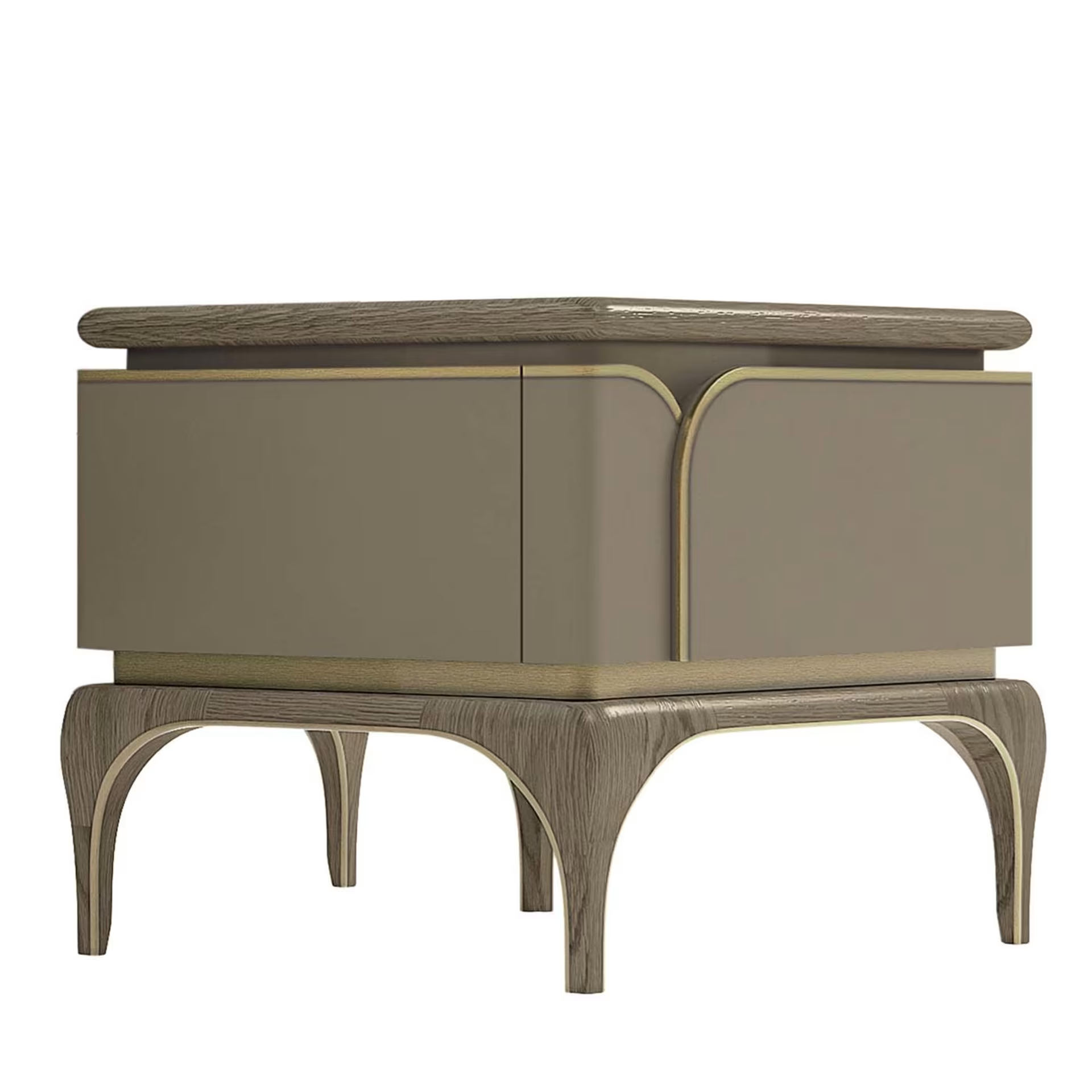 Ash wood bedside table