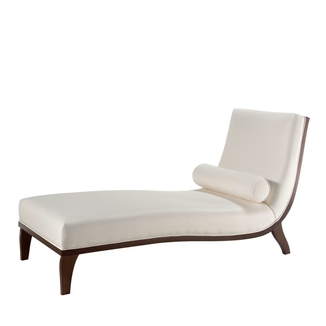 Menphis white chaise longue