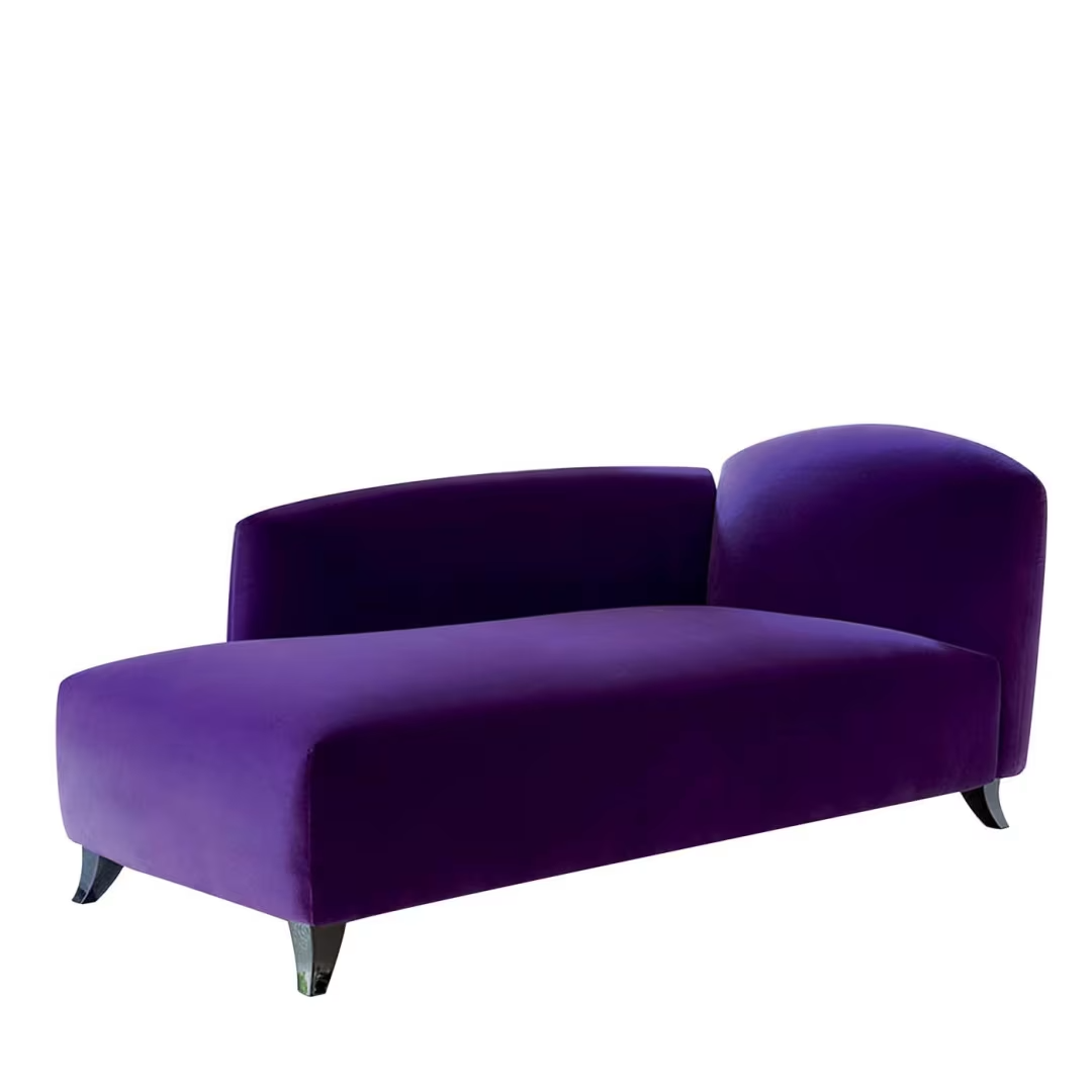Tokyo velvet chaise longue sofa