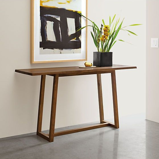 Chic Modern Console with Wood Legs