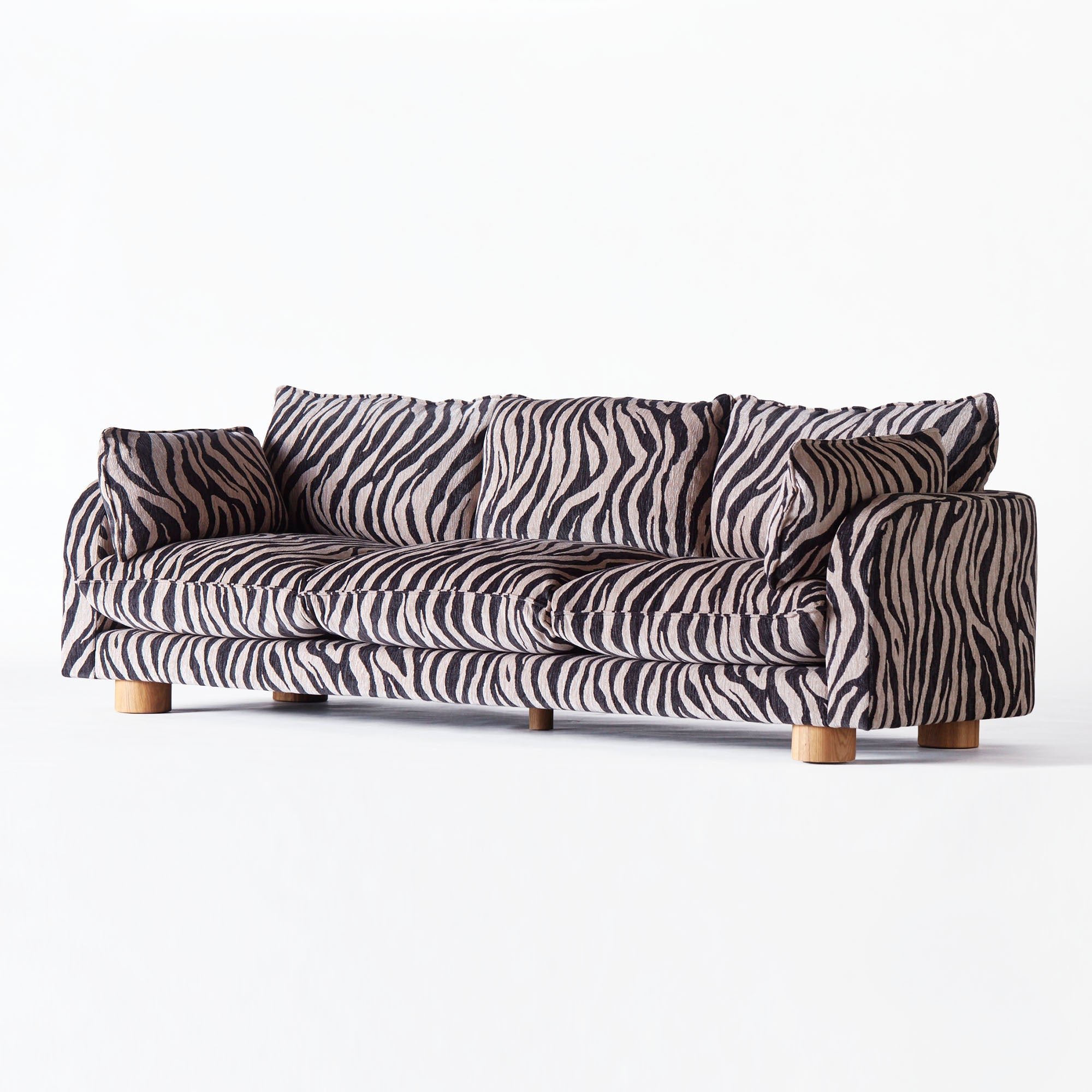 Zebra Luxe 3-Seater Sofa