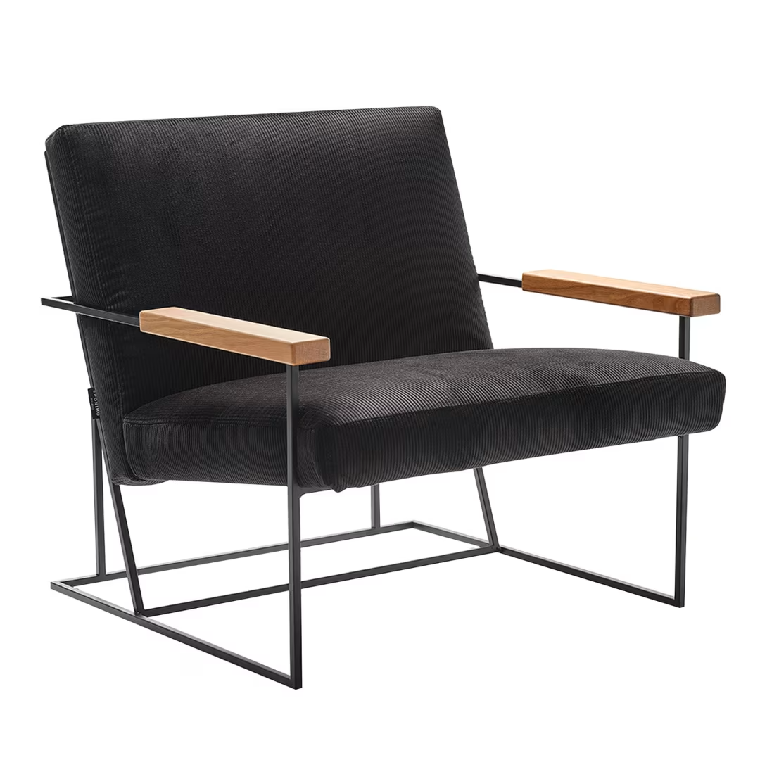 Gotham black armchair