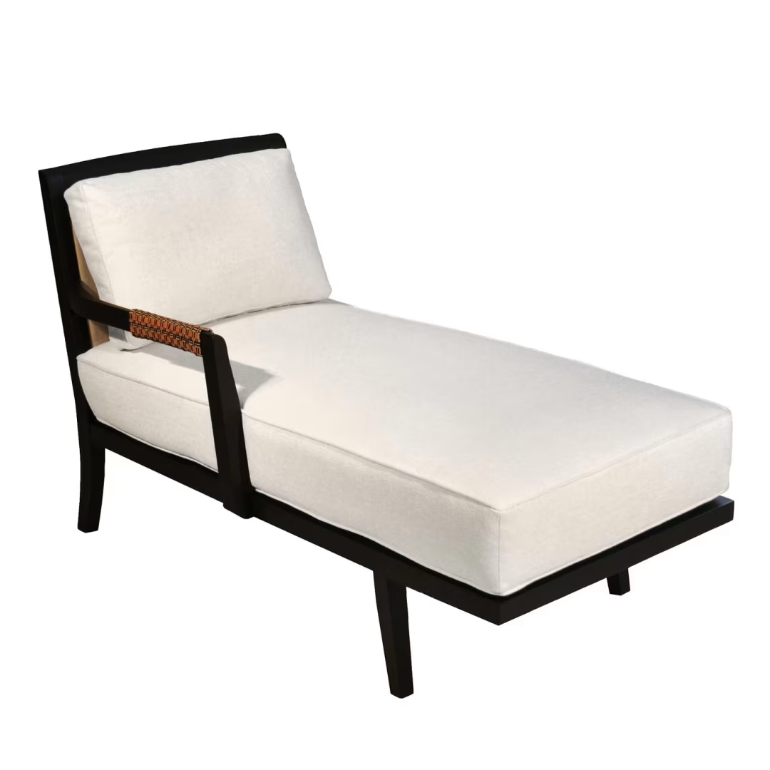 Dan white chaise lounge