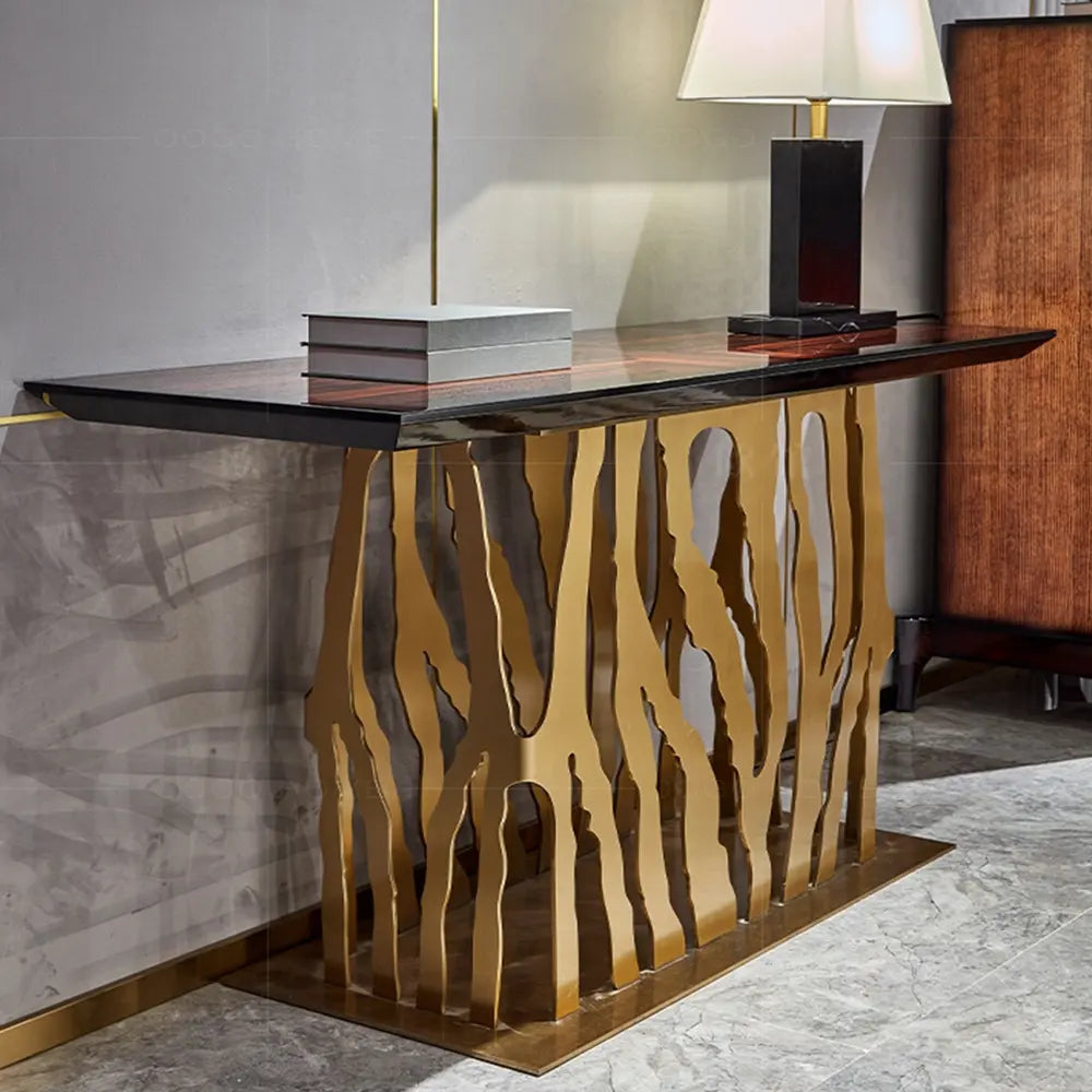 Zebra Console Table