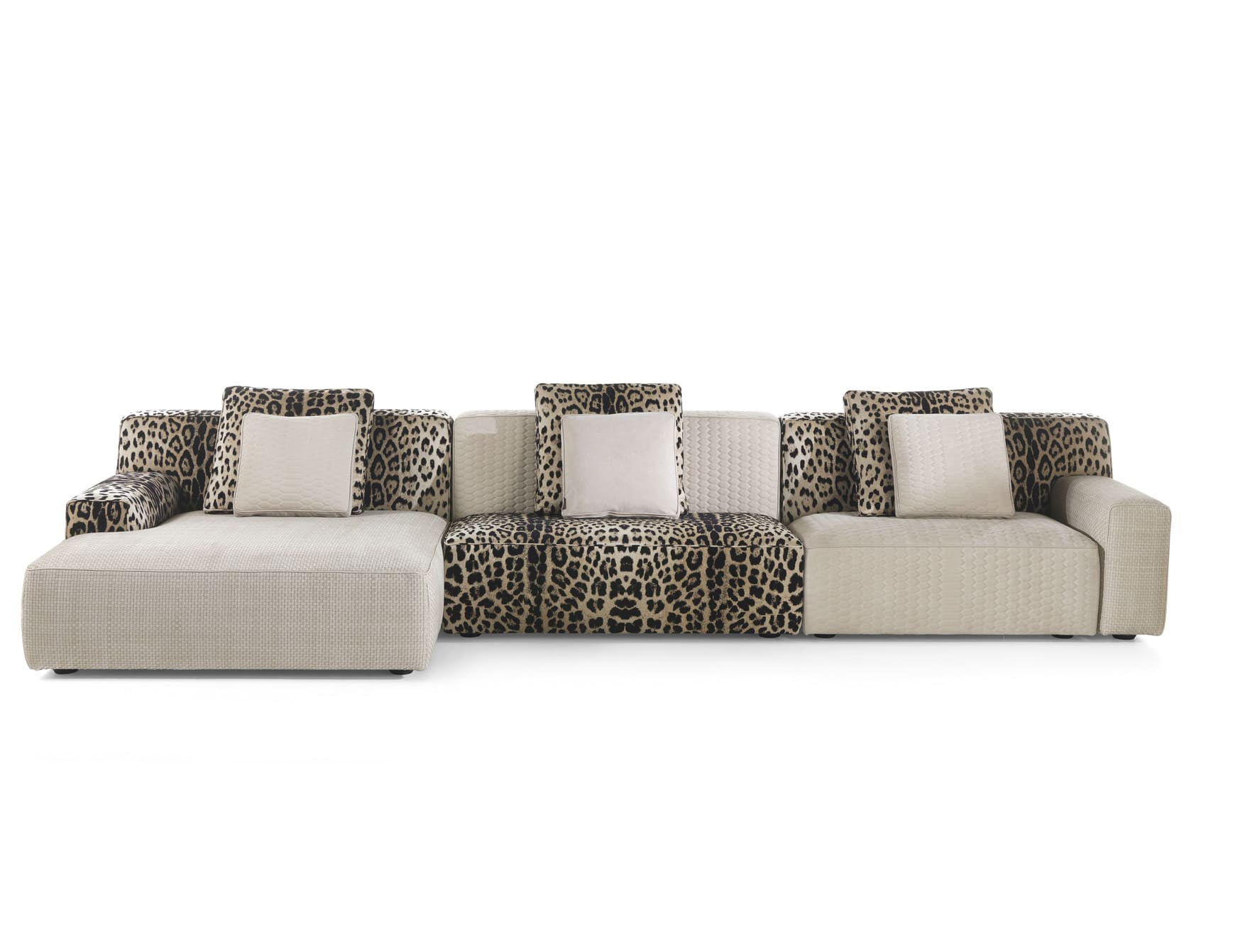 Luxury Modular Sofa in Leopard Style