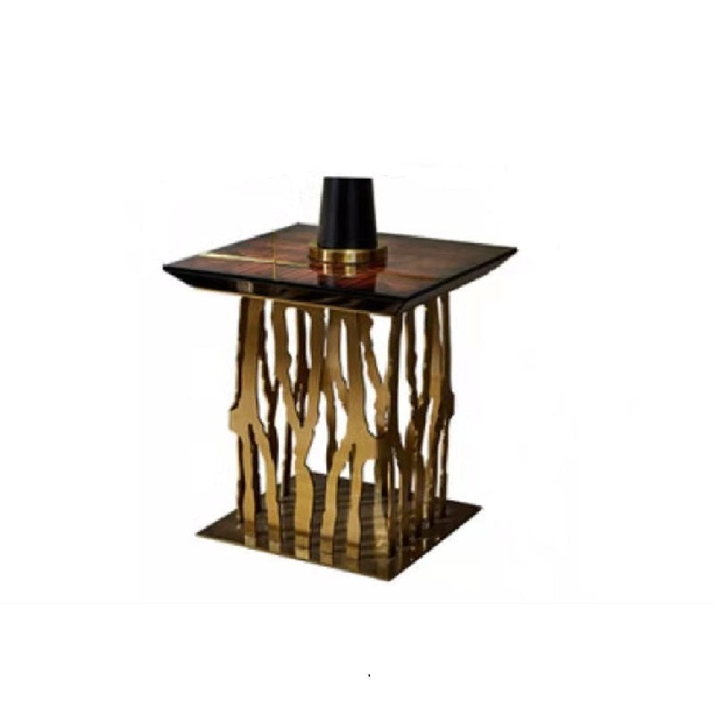 Zebra Line Side Table