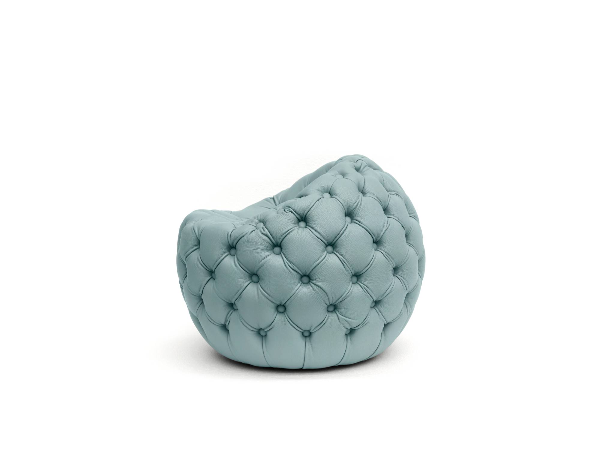 Leather Pouf with Stylish Design