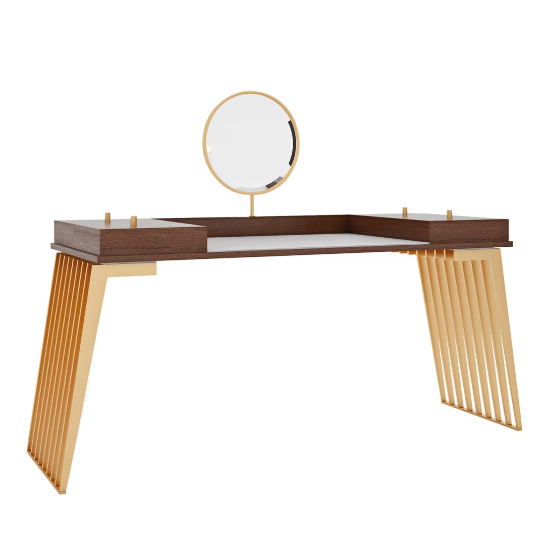 Hamptons metal vanity table