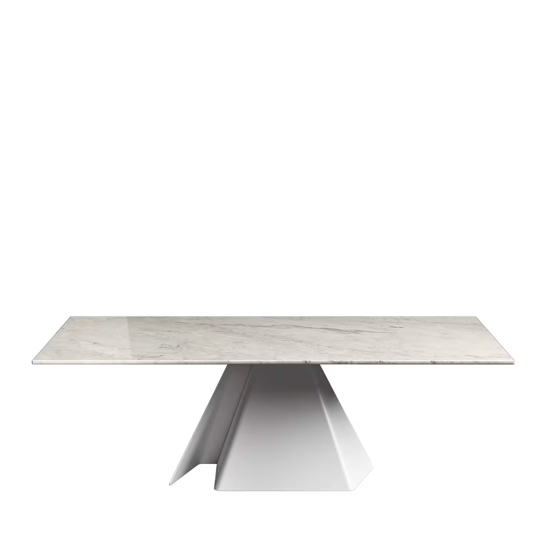 Papier table white