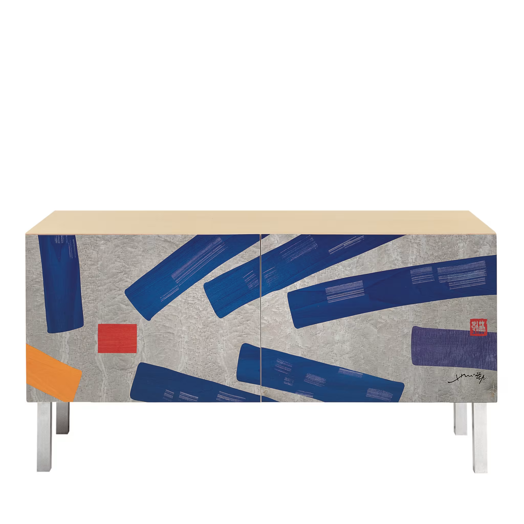 Intarsia sideboard
