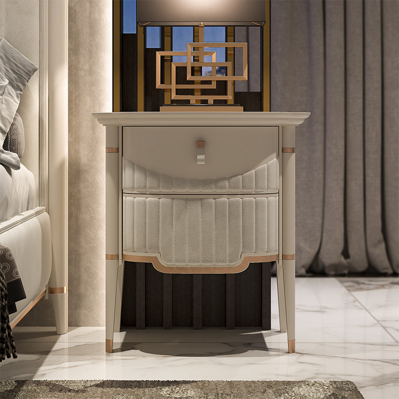 Gioia beige nightstand