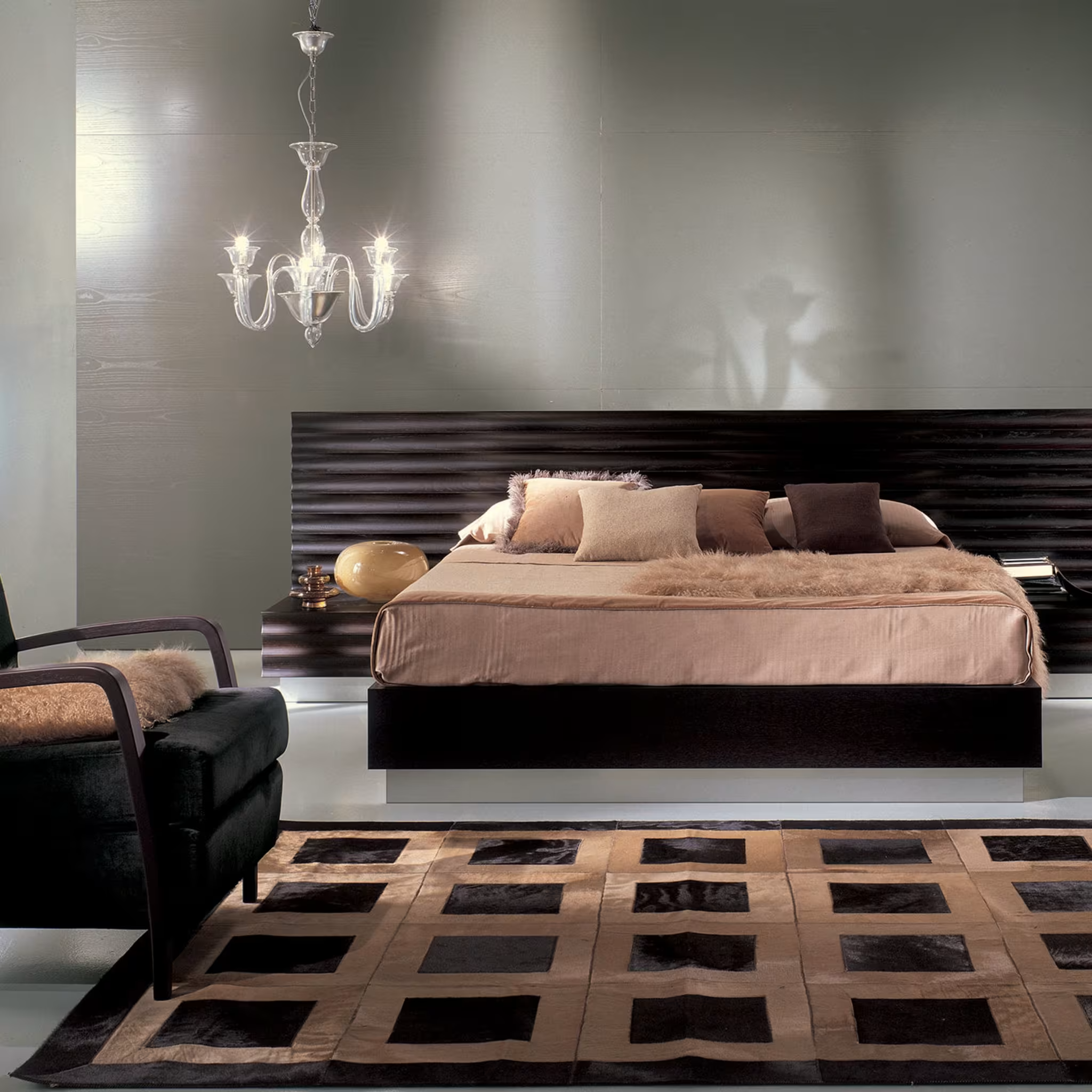 Jaco bed frame with nightstands