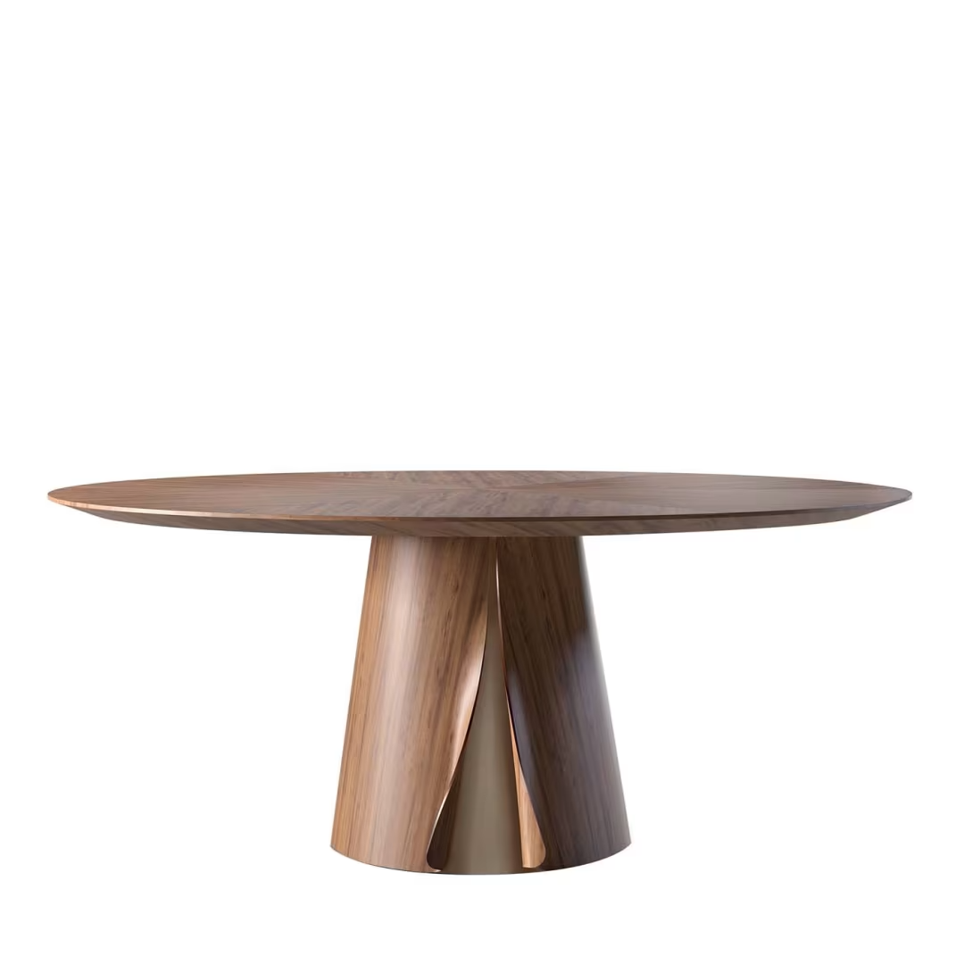 Shell round dining table