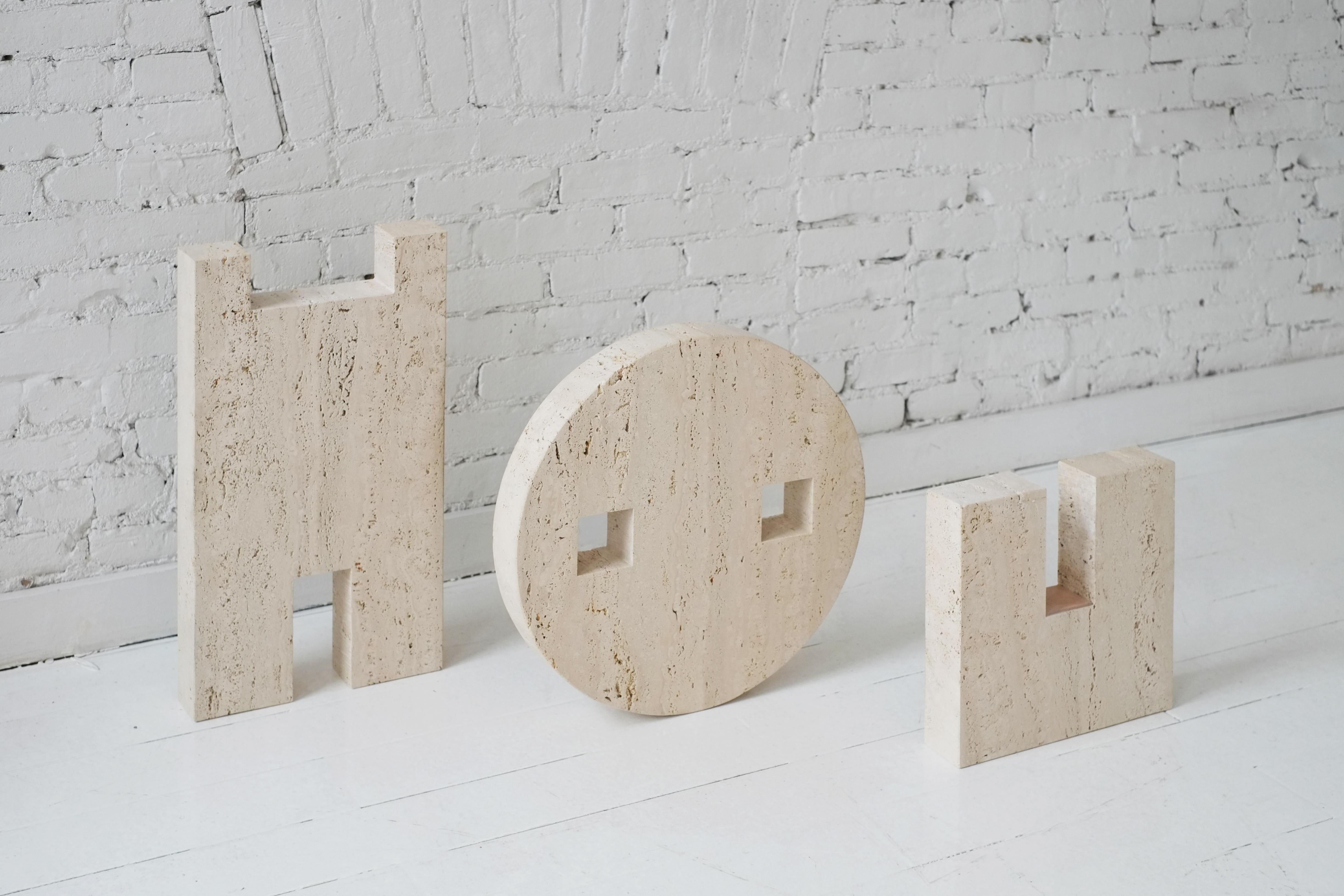 Contemporary flat side table