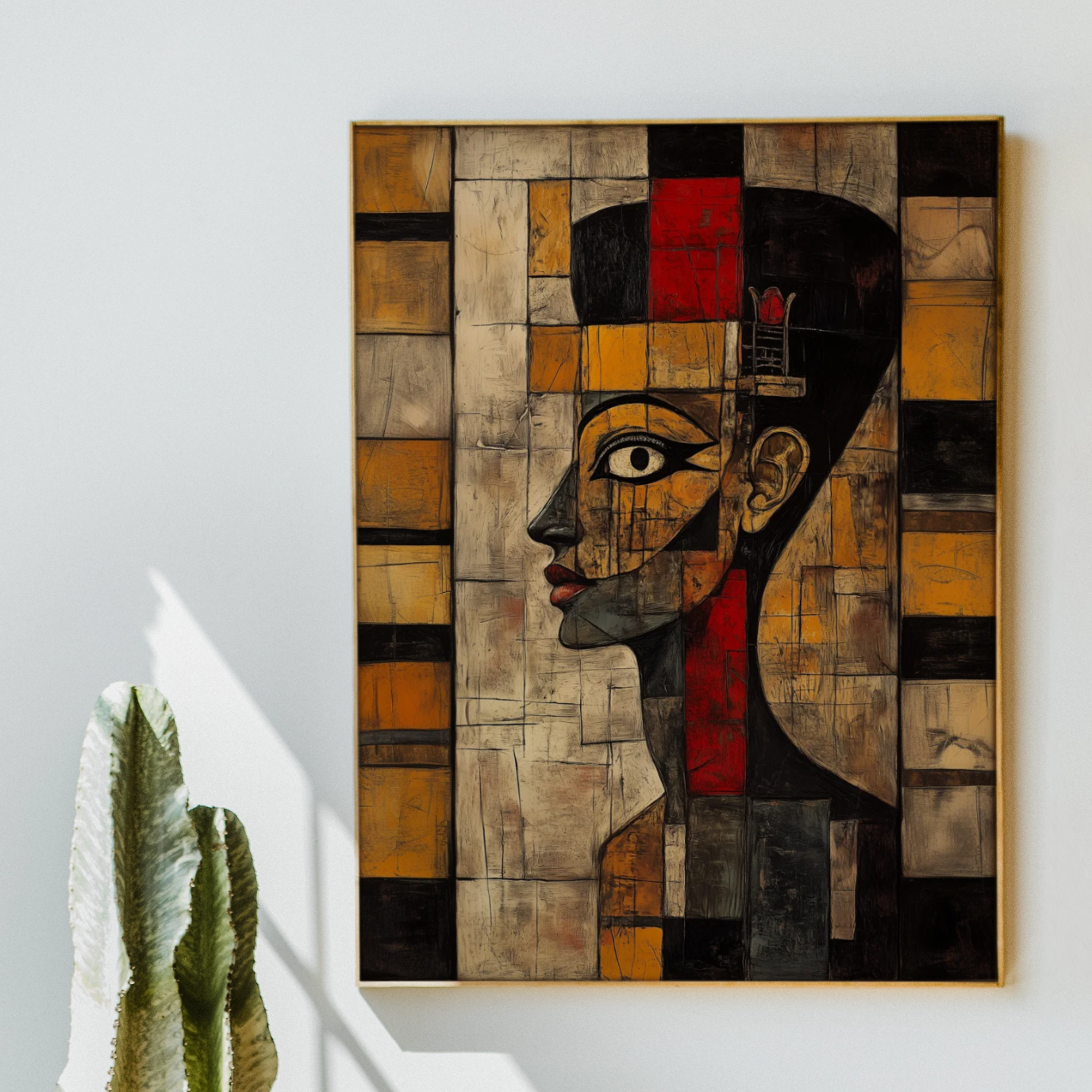 لوحة فنية جدارية بعنوان أصداء الأناقة