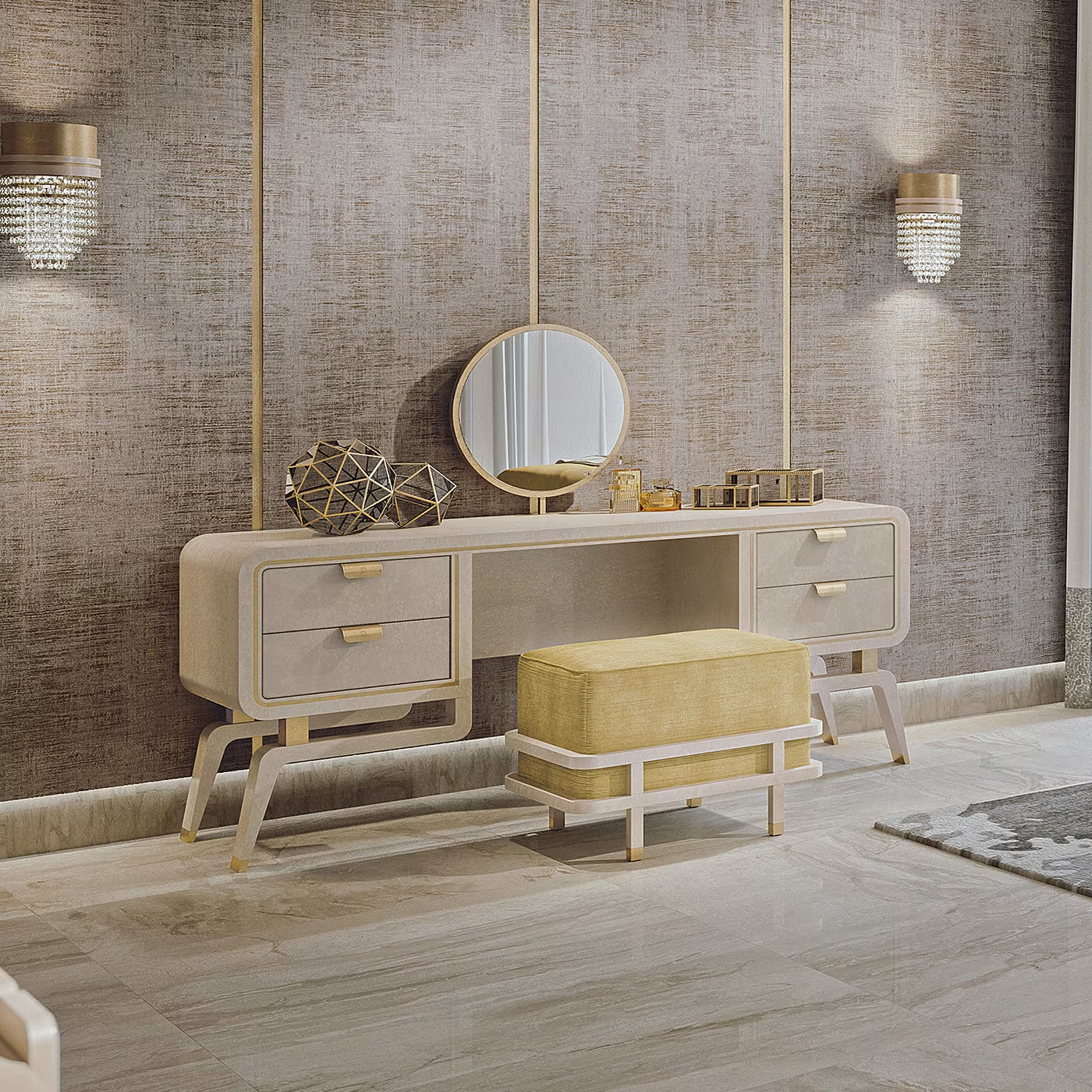 Hanami contemporary design vanity set