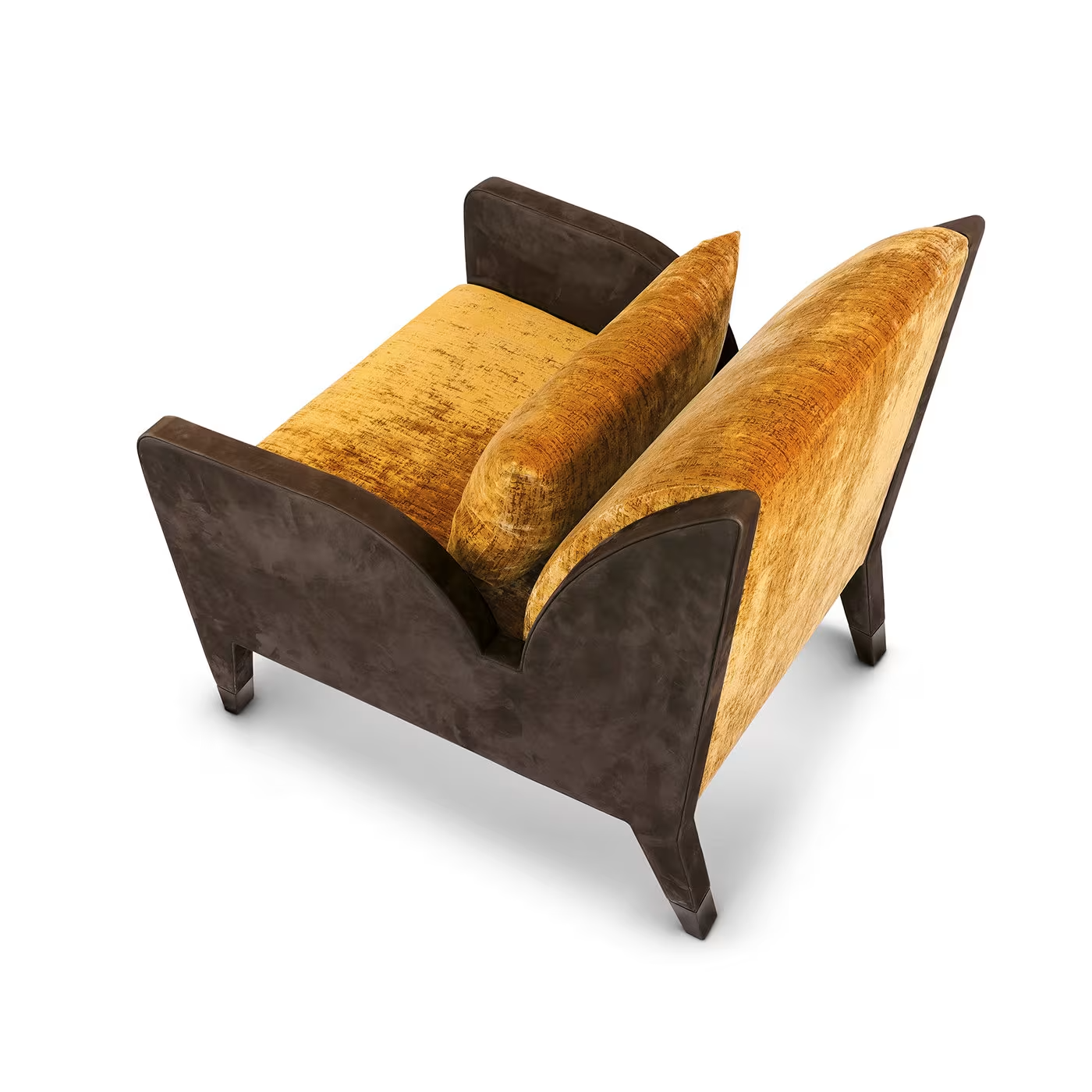 Orange unique natural mood armchair