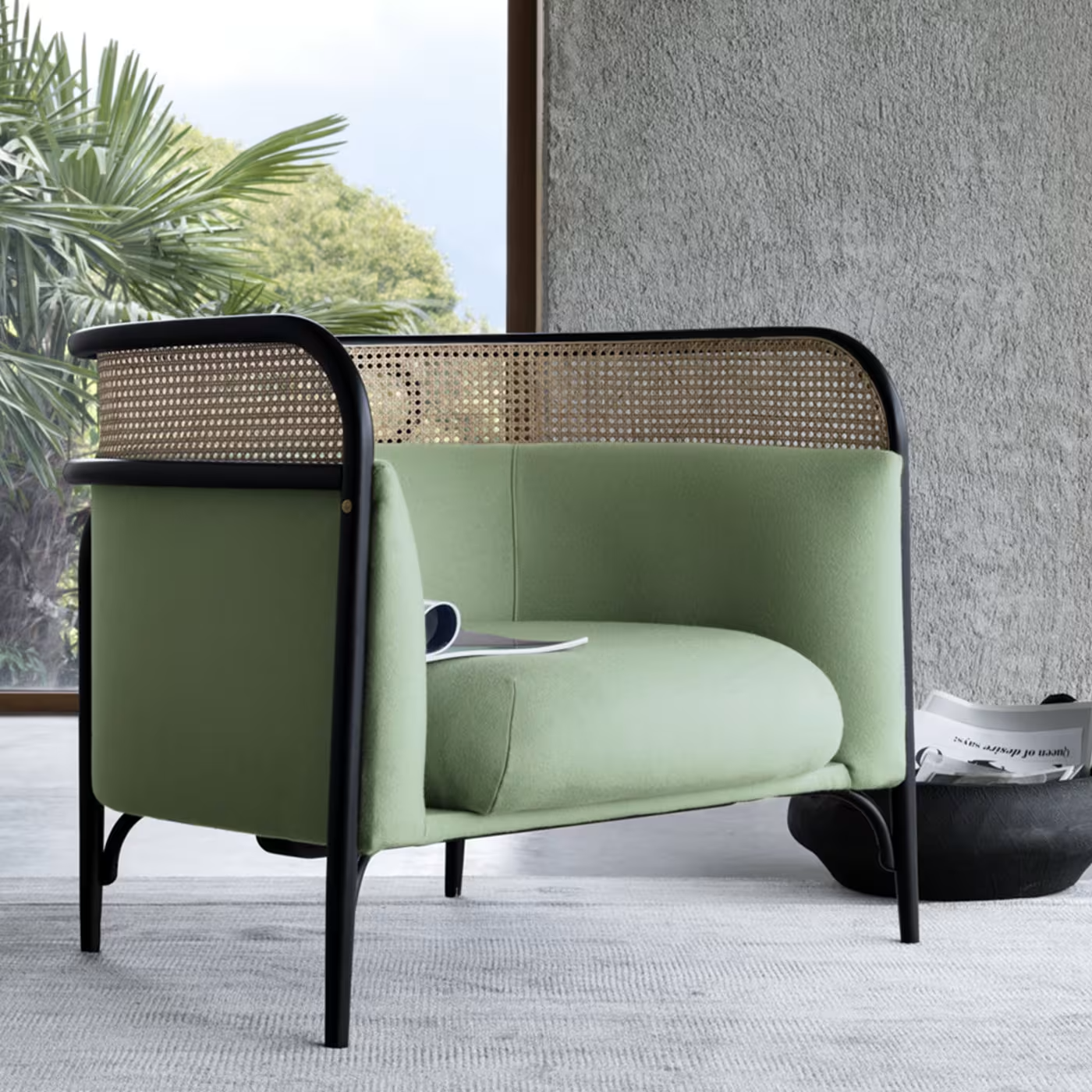 Targa lounge chair in green