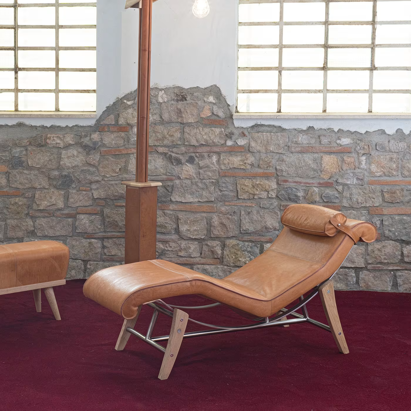 كرسي استرخاء جلدي