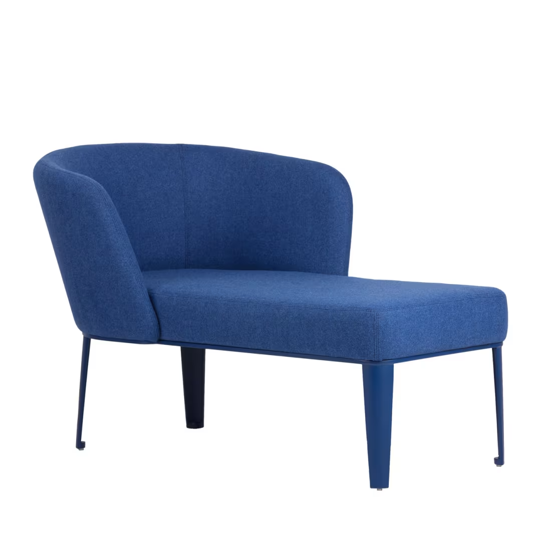 Clara blue chaise longue