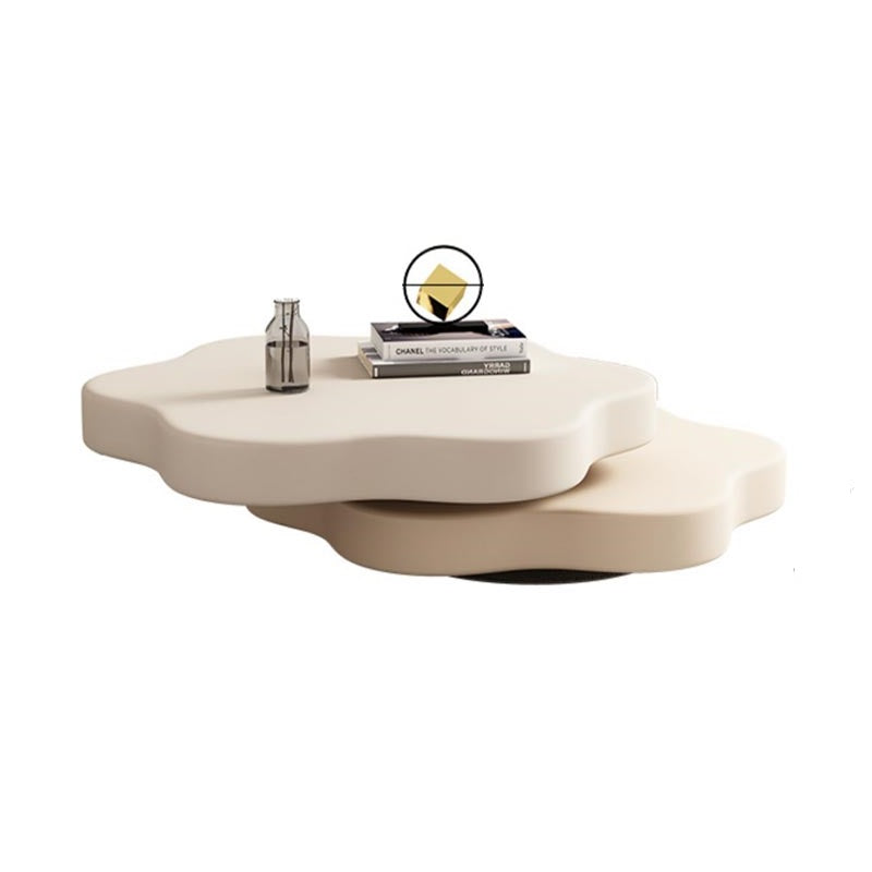 Two-tier swivel coffee table