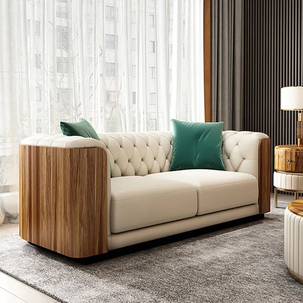 Elysees 3 Piece Leather Sofa Set