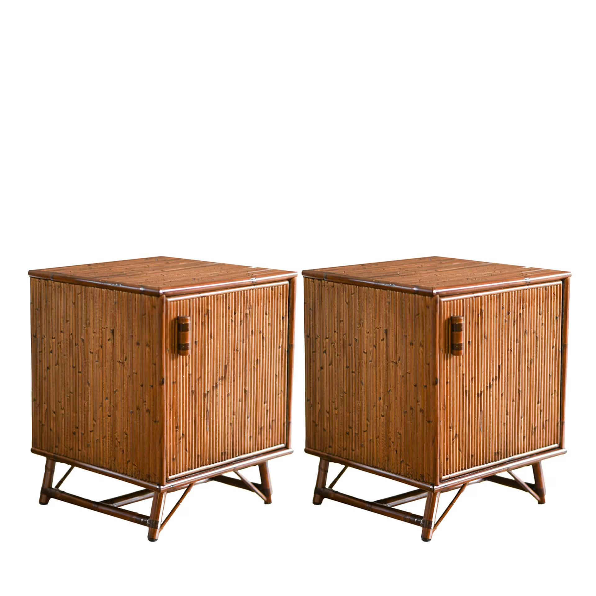 One door bamboo nightstand